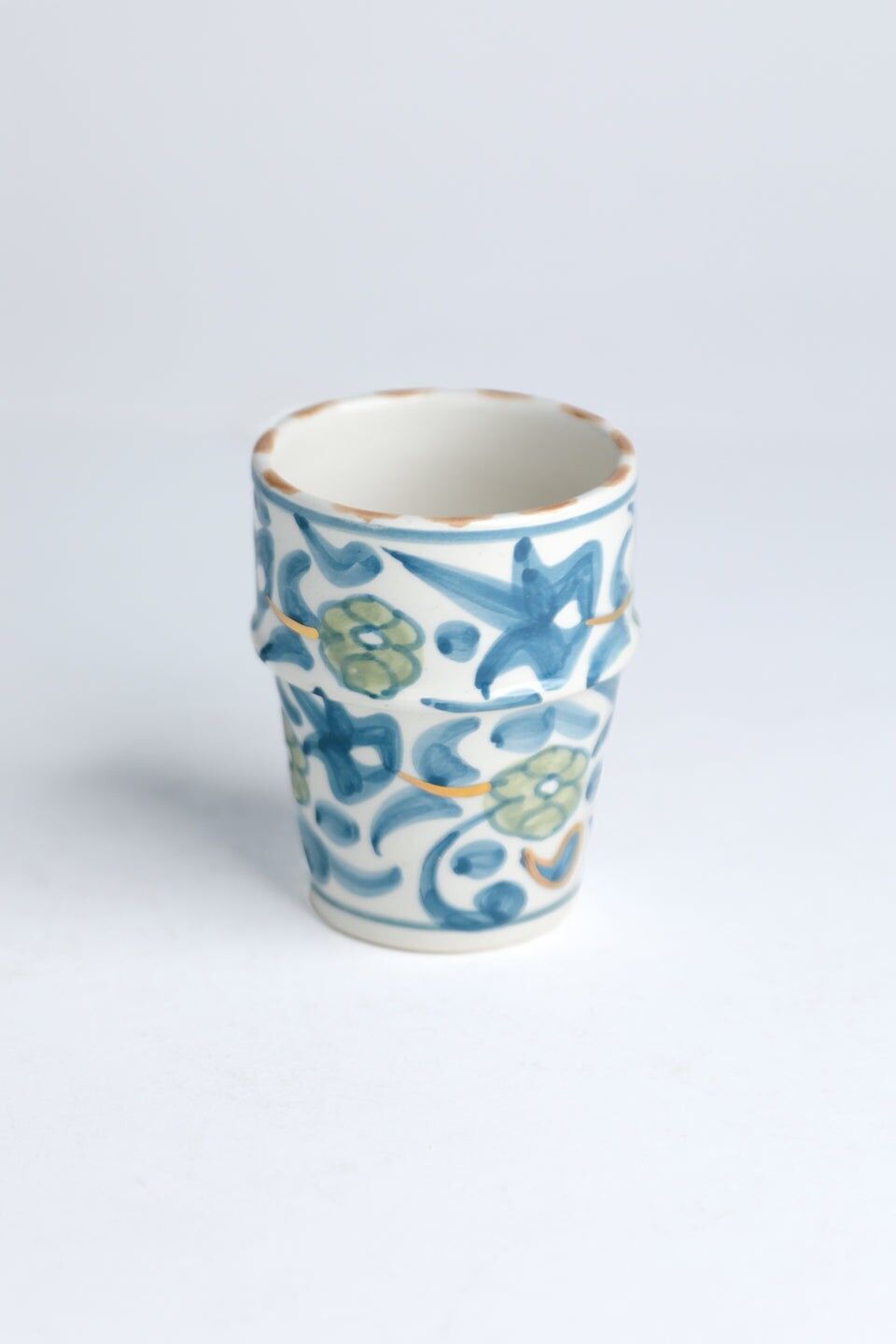 Kopje medio beldi chardons bleus goud “Noura”