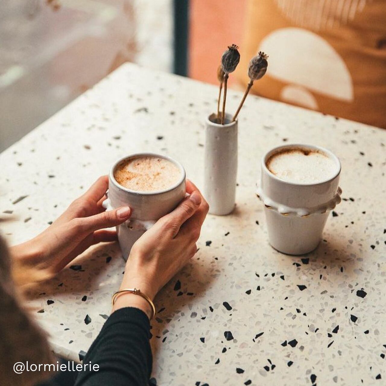 Groot kopje beldi tazza bianca goud “Fatima”