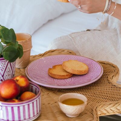 Assiette sollievo lilas goud “Fatima”