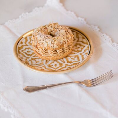 Assiette fassia paille goud “Zahra”