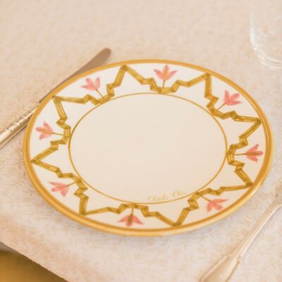 Assiettes lmida kaki blush goud “Leila”