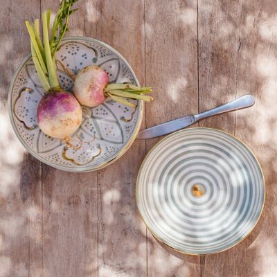 Assiettes zwak mint goud “Imane”