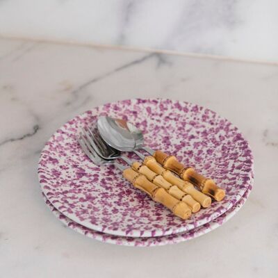 Groot assiette granito lilas « Leila »