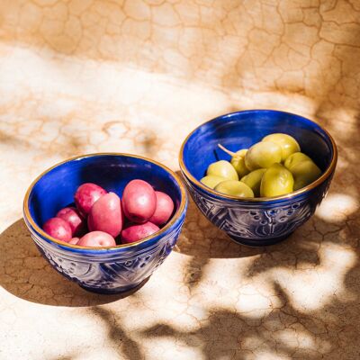 2 mini spuntini kommen sollievo blu majorelle goud “Khadija”