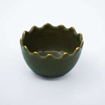 Petit bol rond tazza sauge goud “Samira”