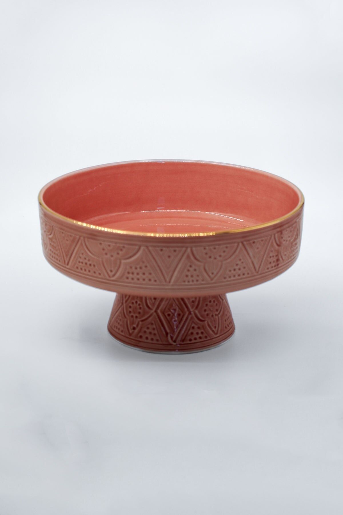 Coupé di frutti in rilievo blush goud “Zahra”