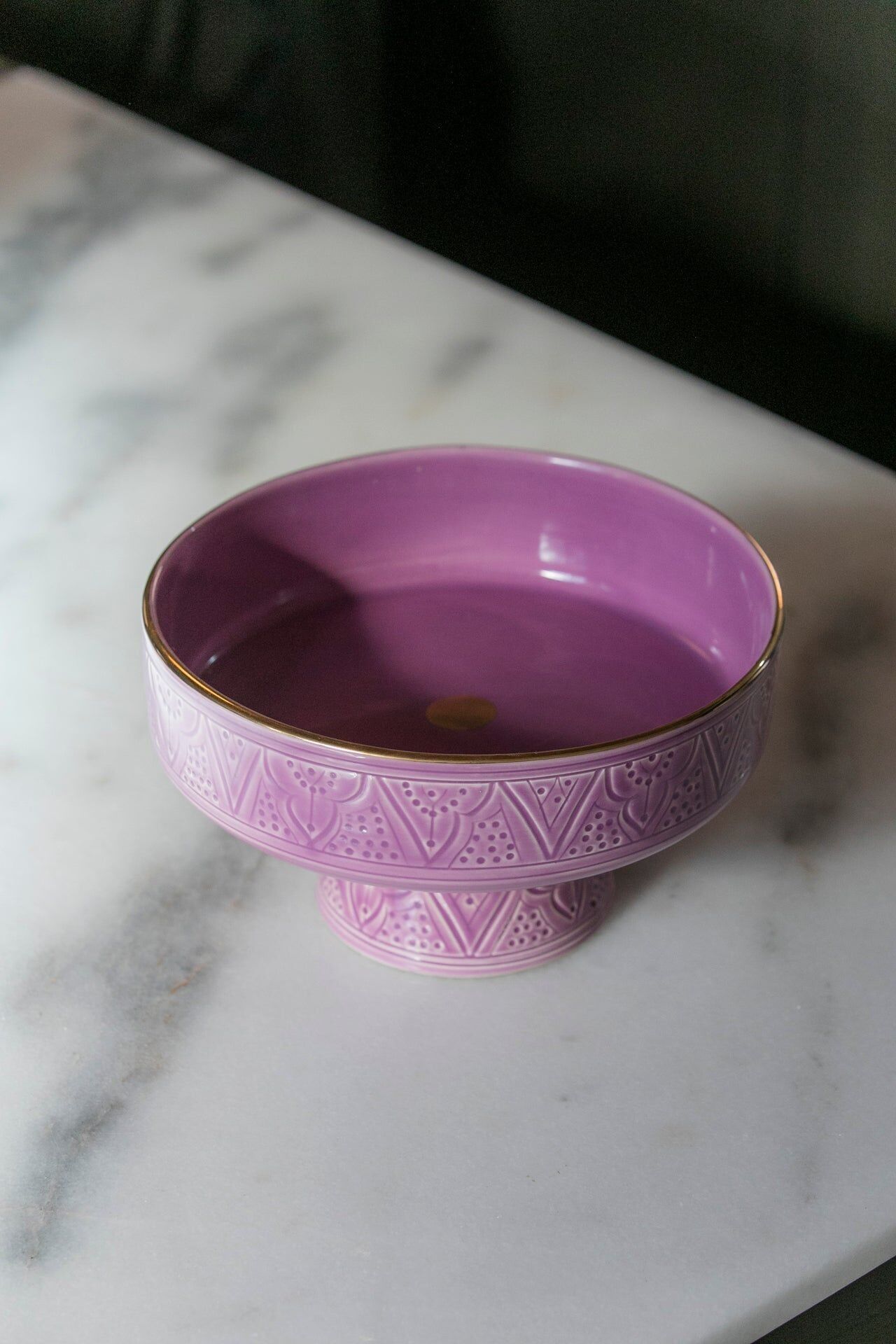 Coppa di frutta con sollievo lilas goud “Amina”