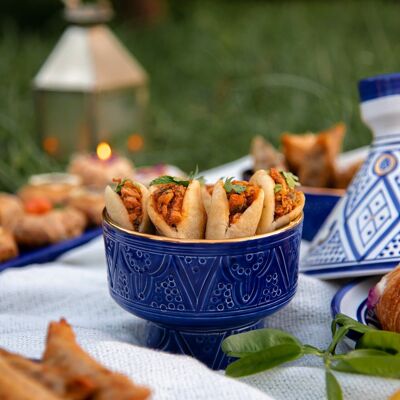 Kommen aperitivo alivio azul majorelle goud “Khadija”