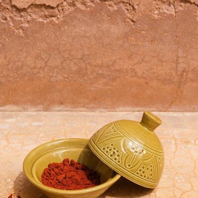 Beurrier relieve caqui dorado “Zahra”