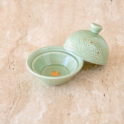 Boîte à délice reliëf menta dorada “Noura”