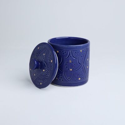 Boite souky sollievo blu majorelle goud “Samira”