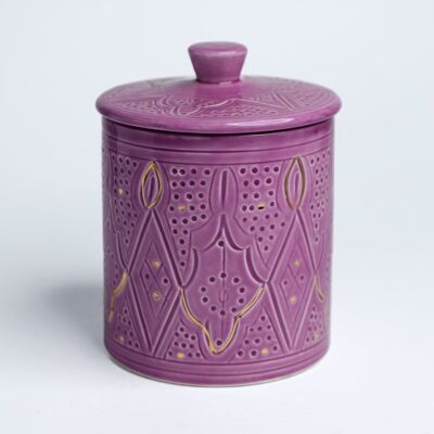 Boites relieve lilas goud “Zahra”