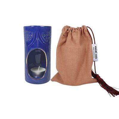Diffusore di profumo in rilievo blu maggiore goud “Khadija”