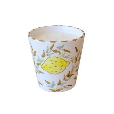 Bougie parfumée verveine citron citron goud “Malika”