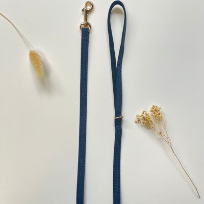 Correa para gatos y gatitos con diseño de chevrón azul marino