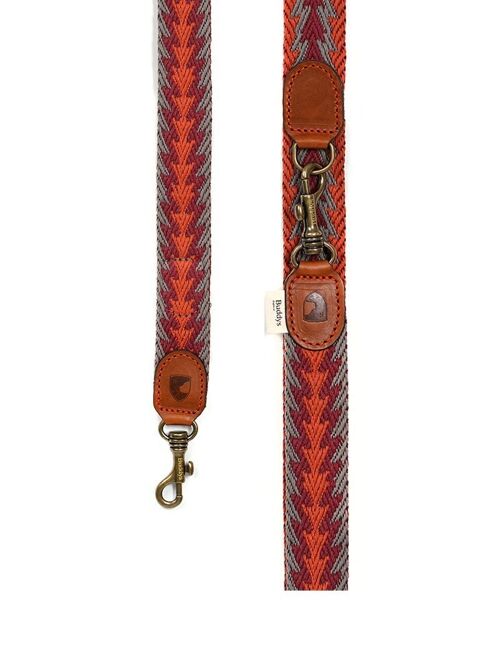 Peruvian Orange Arrow Adjustable Leash