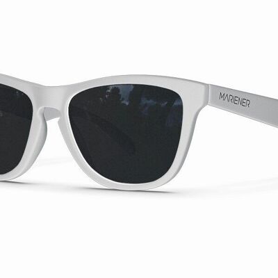 Melange | Polarized - Matte White / Dark Smoke Polarized