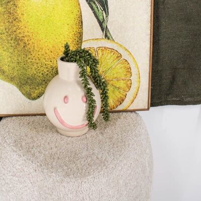 Vase Just SMILE - pink
