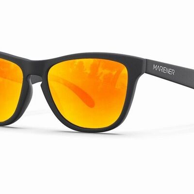 Melange | Reflective - Matte Black / Orange Lava