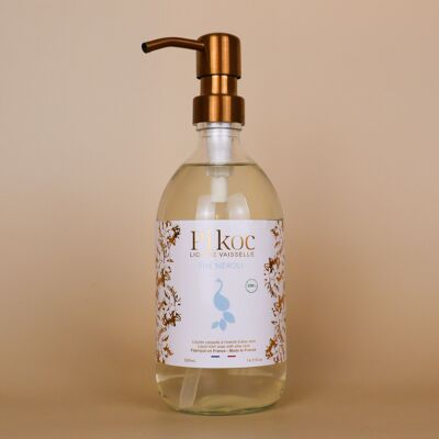 🧼 Flacon-pompe rechargeable + Liquide Vaisselle Thé Néroli – 500 ml