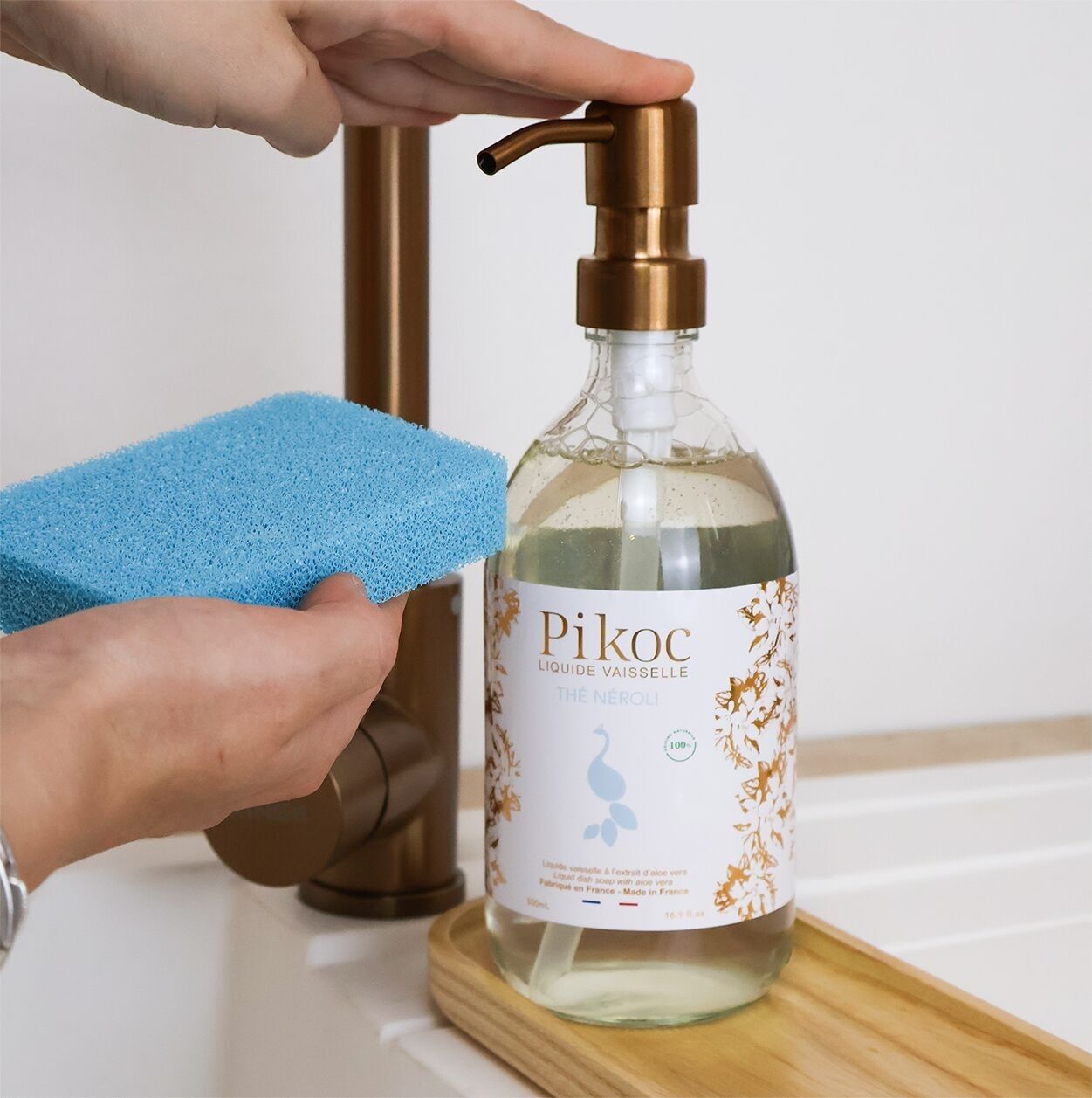 Liquide Vaisselle Thé Néroli 500 ml - Flacon-pompe rechargeable