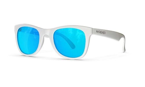 Melange Jr | Reflective - Matte White / Sky