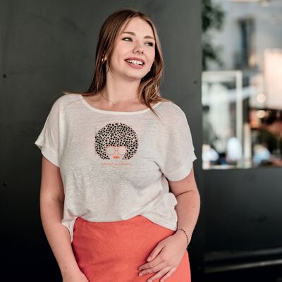 T-shirt femme en lin Made in France " Enough is enough "