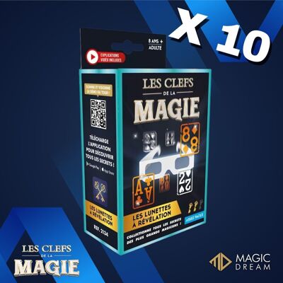 CONFEZIONE X10 - Trucchi di magia: Gli occhiali della rivelazione - Regalo per bambini - Giocattolo divertente 😃