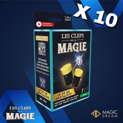 PACK X10 - Magic Tricks: The Mentalist's Dice - Children's Gift - Fun Toy 😃