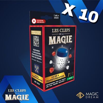 CONFEZIONE X10 - Trucchi di magia: Dadi della trasformazione - Regalo per bambini - Giocattolo divertente 😃
