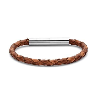Pulsera clásica de cuero juvenil