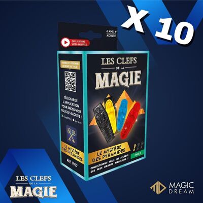CONFEZIONE X10 - Trucchi di magia: Il mistero delle piramidi - Regalo per bambini - Giocattolo divertente 😃