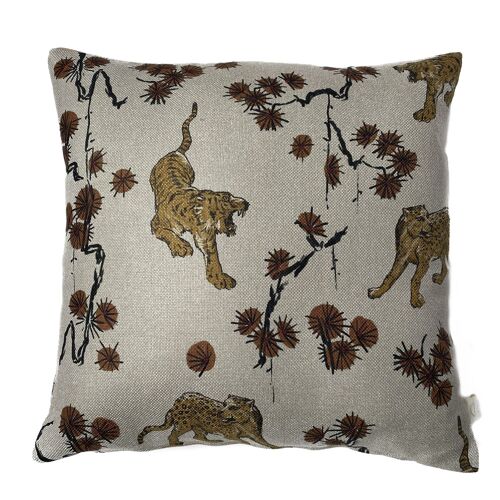 Cushion COVER Tiger Ecru 50/50 CM