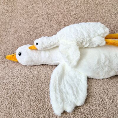 Peluche de ganso Gilly – Ganso de peluche suave de 50 cm | Regalo perfecto de maternidad