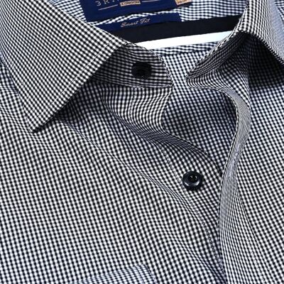 Camicia a quadri mini neri