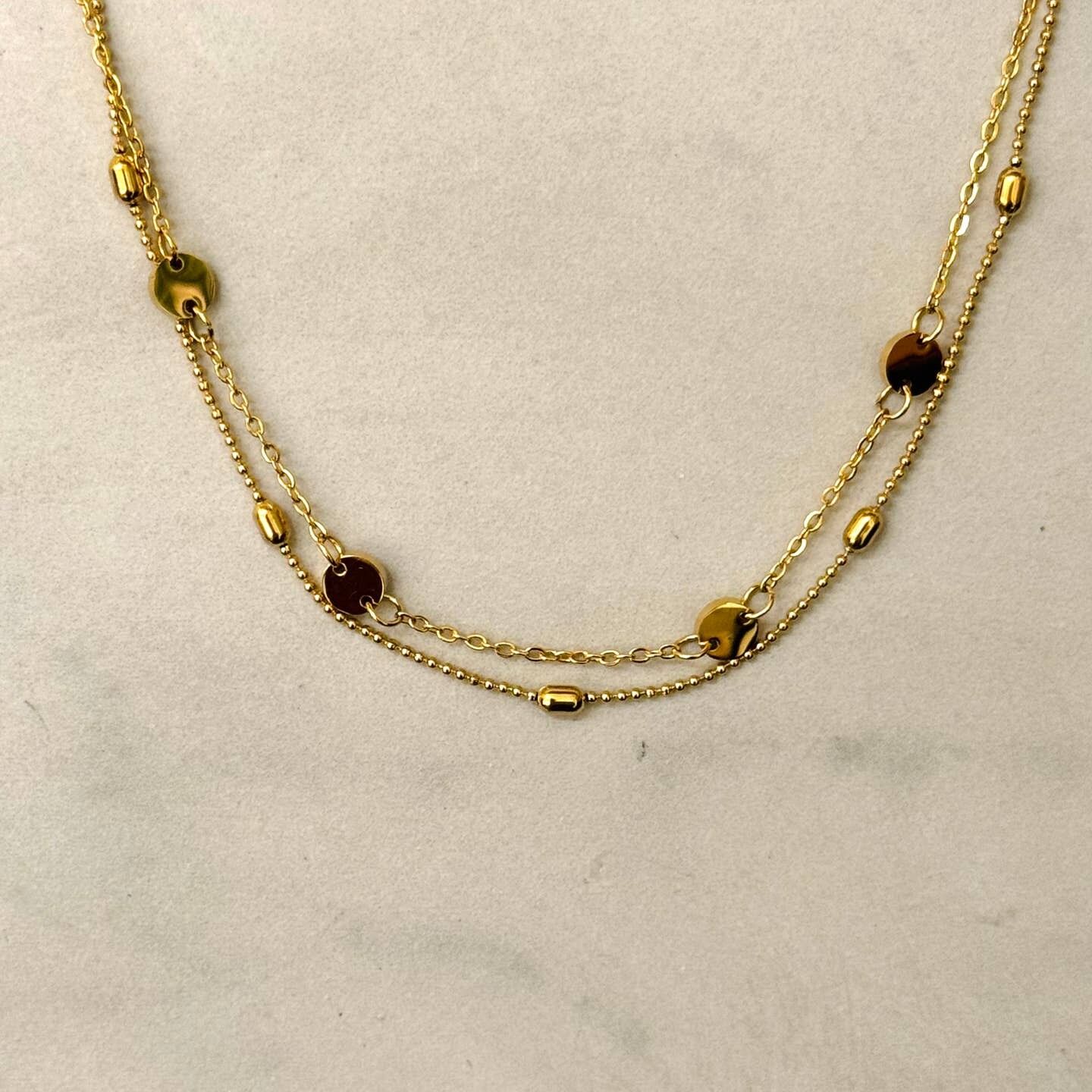 Doppellagiges, wasserdichtes Kettenfußkettchen