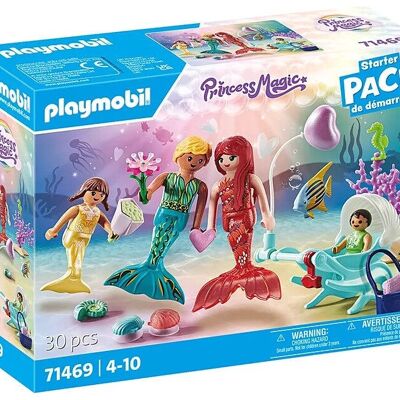 Playmobil 71469 Mergons - Pack de inicio - Figura de familia de sirenas - Juguetes para bebés y niños - A partir de 4 años