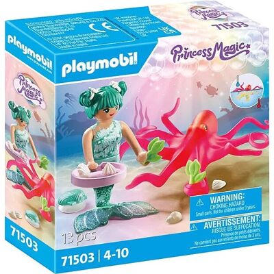 Playmobil 71503 Mergons Sirena con pulpo - Juguetes para bebés y niños - A partir de 4 años