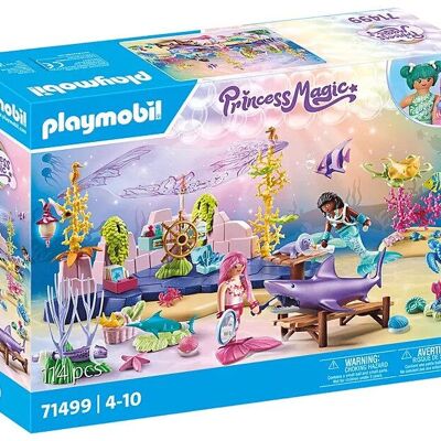 Figura Playmobil 71499 Mergons Centro de cuidado de animales submarinos - Juguetes para bebés y niños - Edad 4+