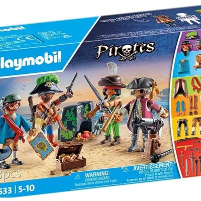 Playmobil 71533 Piratas Mis Figuras: Figura Pirata - Juguetes para bebés y niños - A partir de 4 años