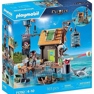 Figura de Piratas del Puerto Pirata Playmobil 71792 - Juguetes para bebés y niños - A partir de 4 años