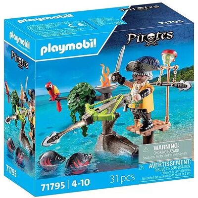 Playmobil 71795 Piratas Figura Pirata con ballesta - Juguetes para bebés y niños - Edad 4+