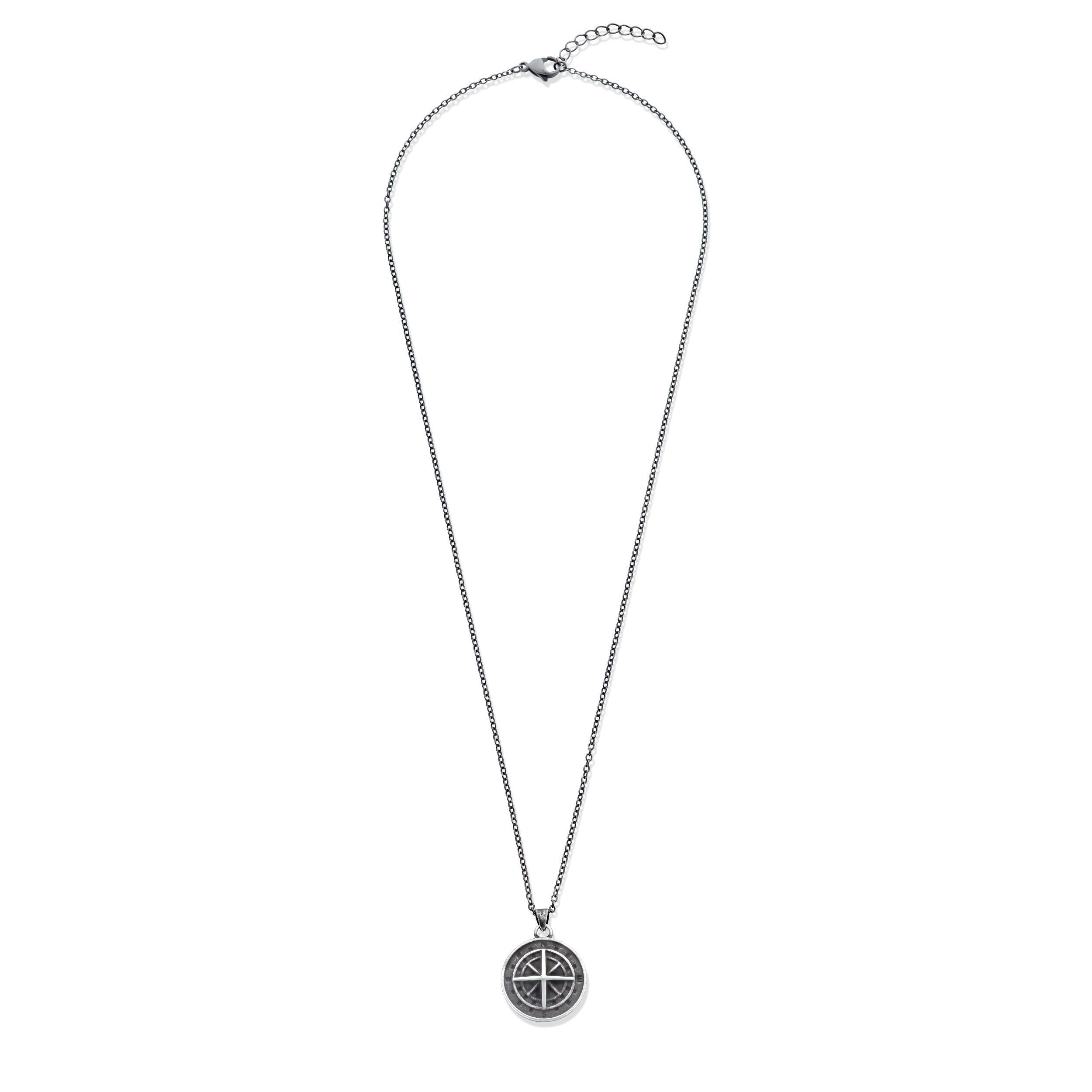 Small Compass Pendant Necklace