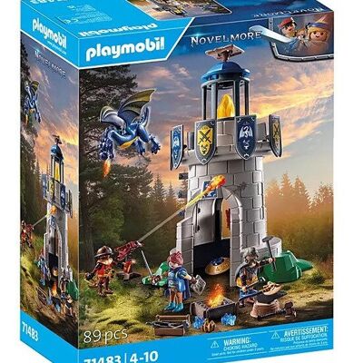Playmobil 71483 Torre dei Cavalieri di Novelmore con Drago e Fabbro - Giocattoli per Bambini - Età 4+
