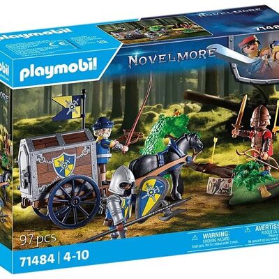 Playmobil 71484 Novelmore Trading Carriage Robbery Figure - Giocattoli per bambini e neonati - Età 4+