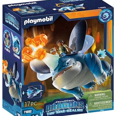 Playmobil 71082 DreamWorks Dragons Dragons: Plowhorn e D'Angelo - Giocattoli per bambini - Età 4+