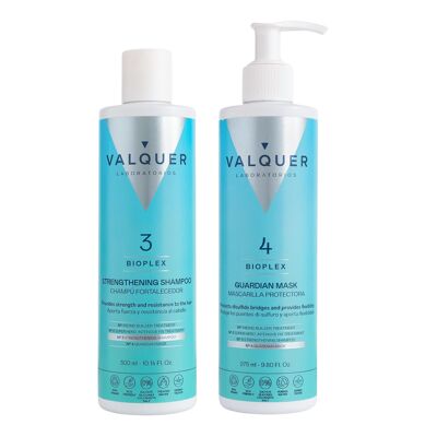 Pack Bioplex n° 3 et n° 4 - Shampoing fortifiant et masque protecteur - 575 ml