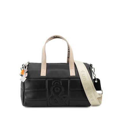 Bolso bowling AMORE negro Fun&Basics