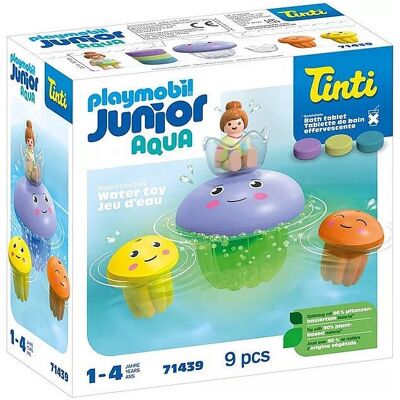 Playmobil 71439 Giocattolo JUNIOR & Tinti: Famiglia di meduse colorate - Giocattoli per neonati e bambini - Età 2+
