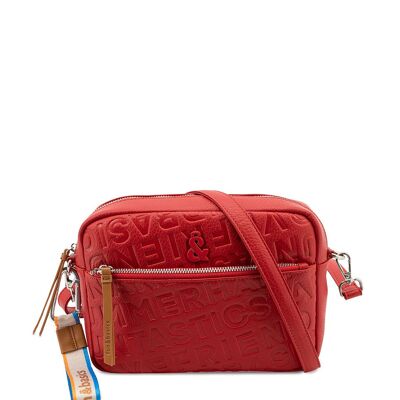 Borsa a tracolla rossa FIOR Fun&Basics